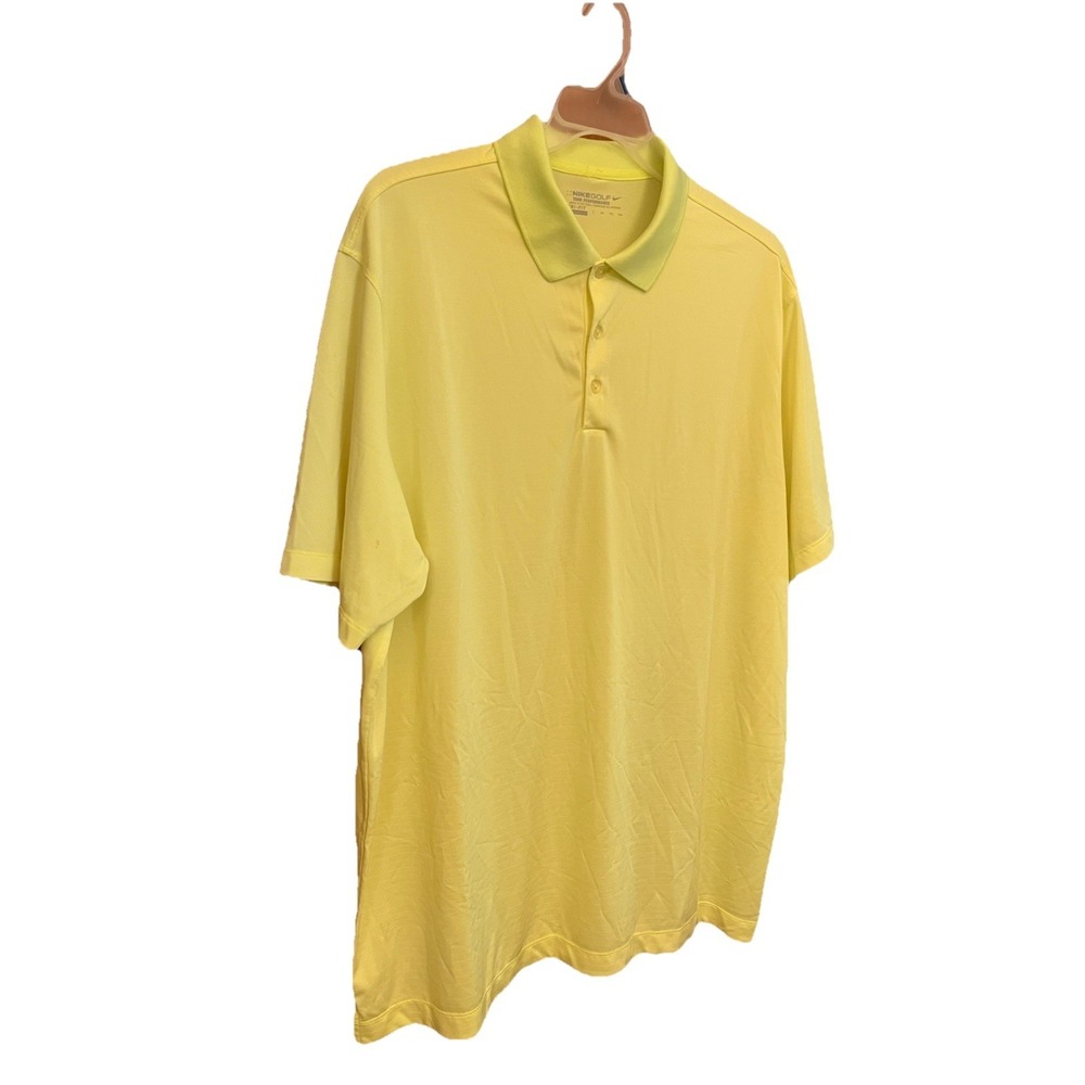 Nike Golf Tour Performance Dri-FIT Polo Shirt Men's XXL Bright Yellow